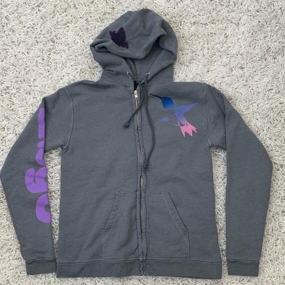 Free City Hummingbird Hoodie Life Nature Love Let’s Go 2(M)